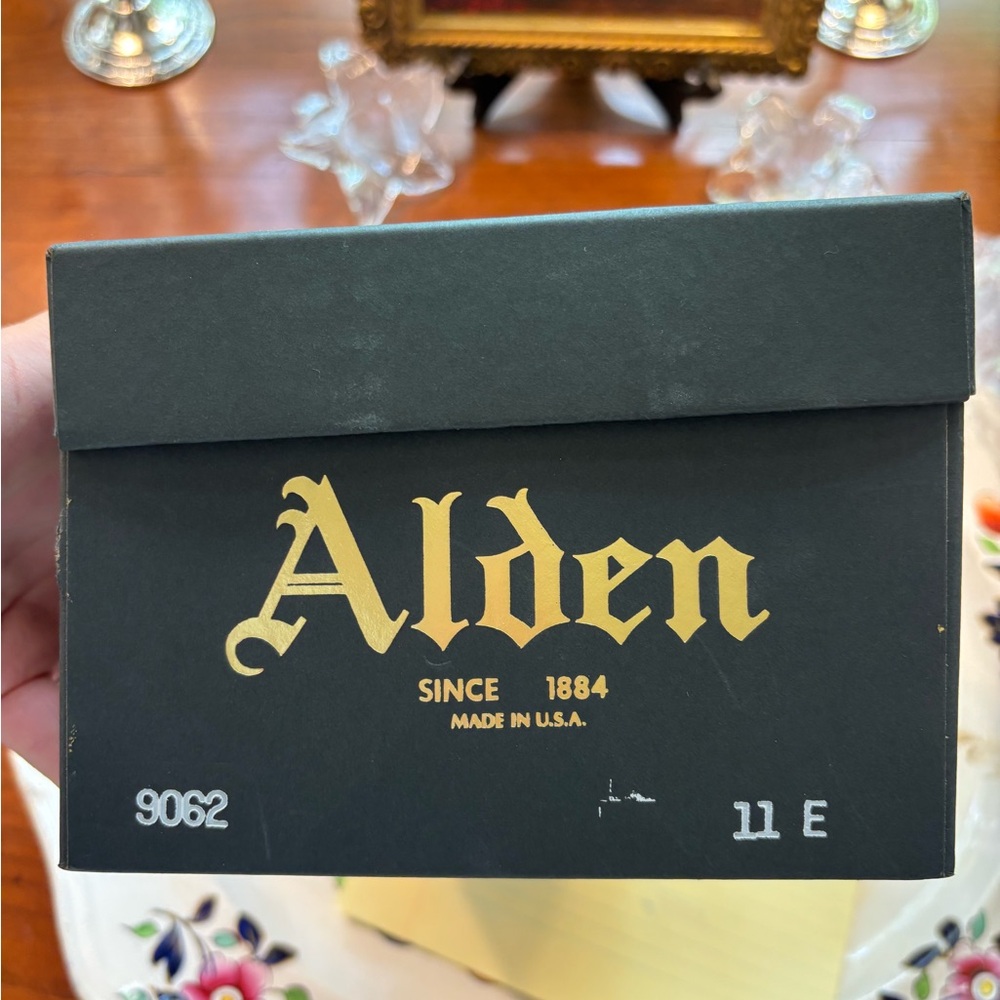 Alden Black Cap-Toe Derby in Polished Shell Cordovan - Picture 12 of 13
